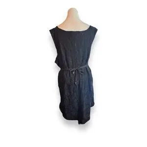 Womens Apt 9 3X Tie Belt Black Sleeveless Lace A Line Dress 22 24 3XL XXXL